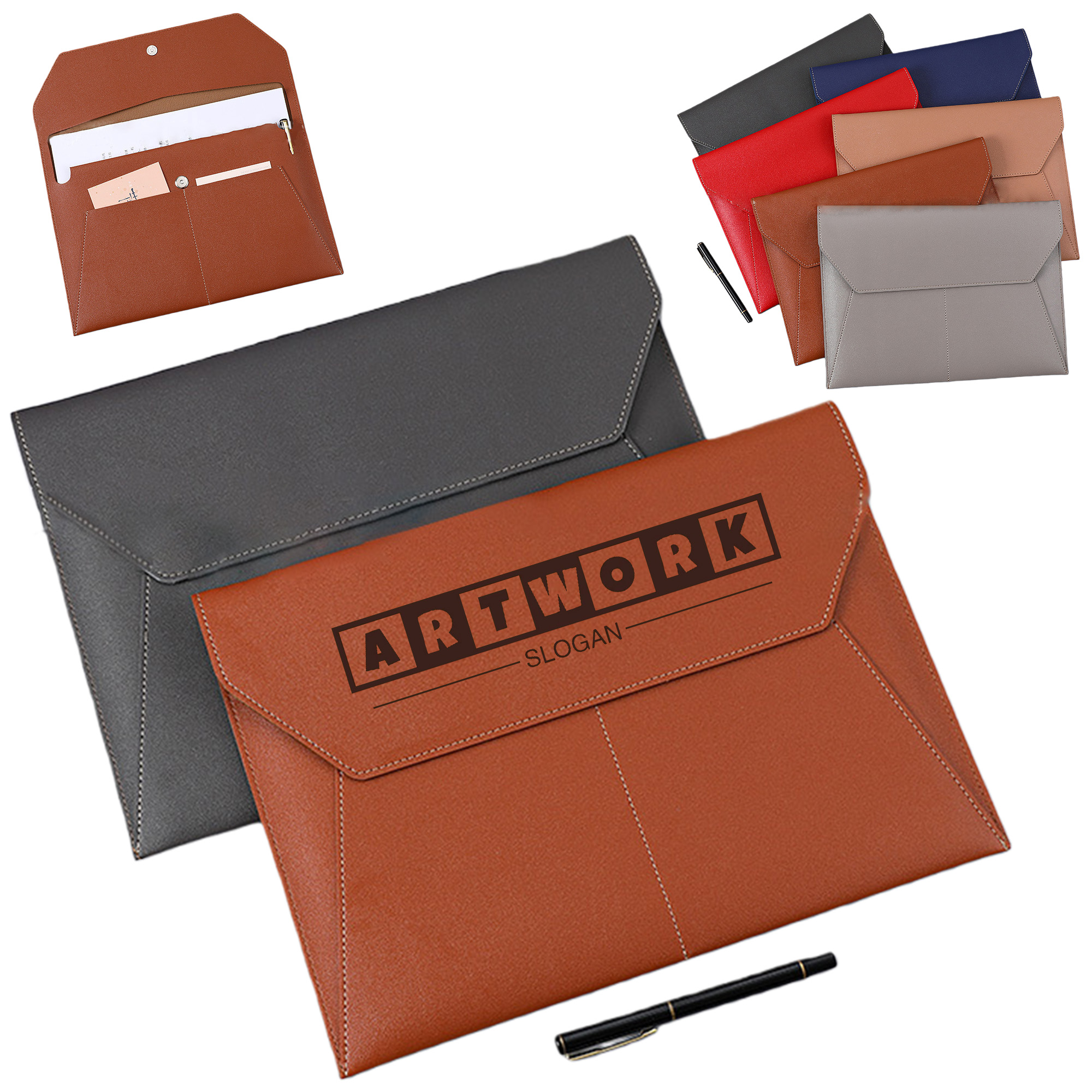 Leather Document Envelope Folder 5