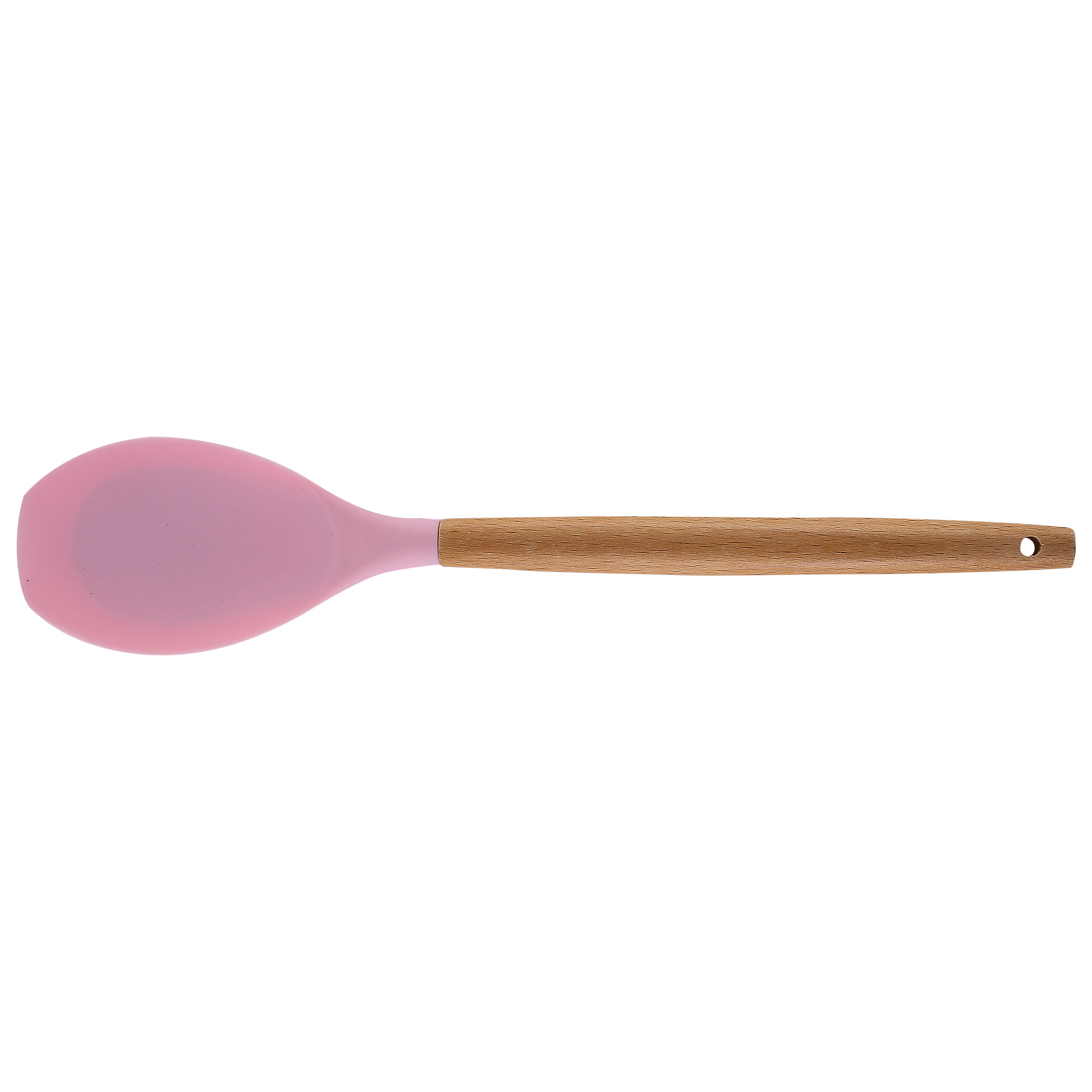 Silicone Cooking or Serving Utensil with Wooden Handle – Sold Individually or as a Set 6