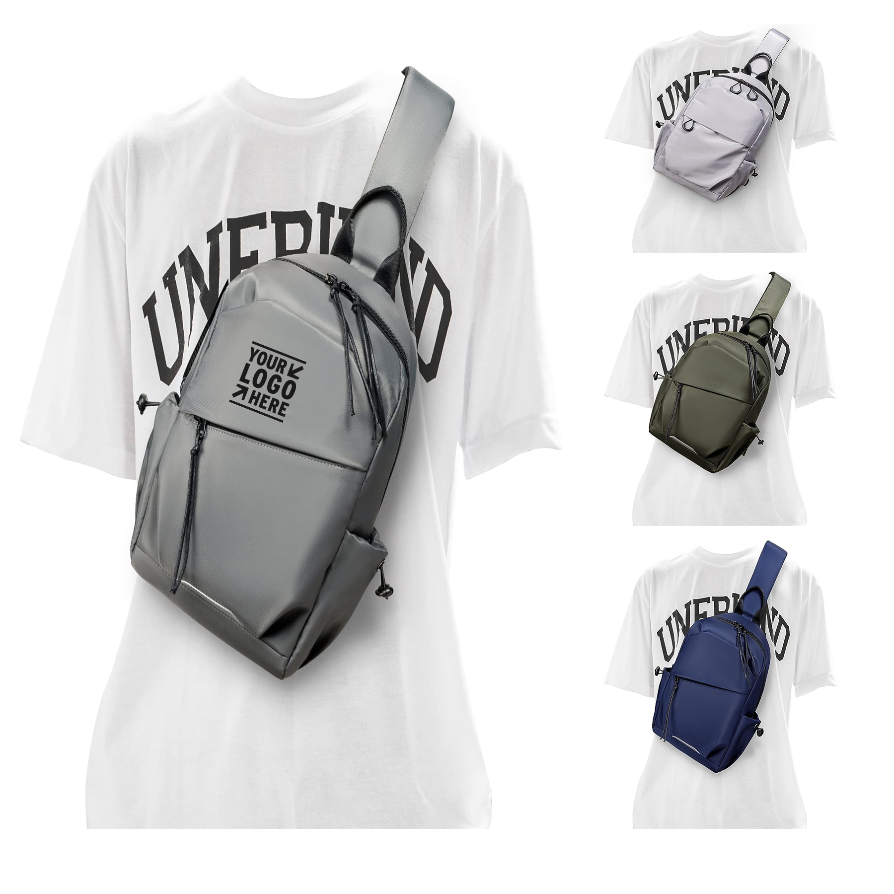 Men Small Sling Crossbody Backpack Travel Daypacks Chest Pack One Strap Shoulder Bag