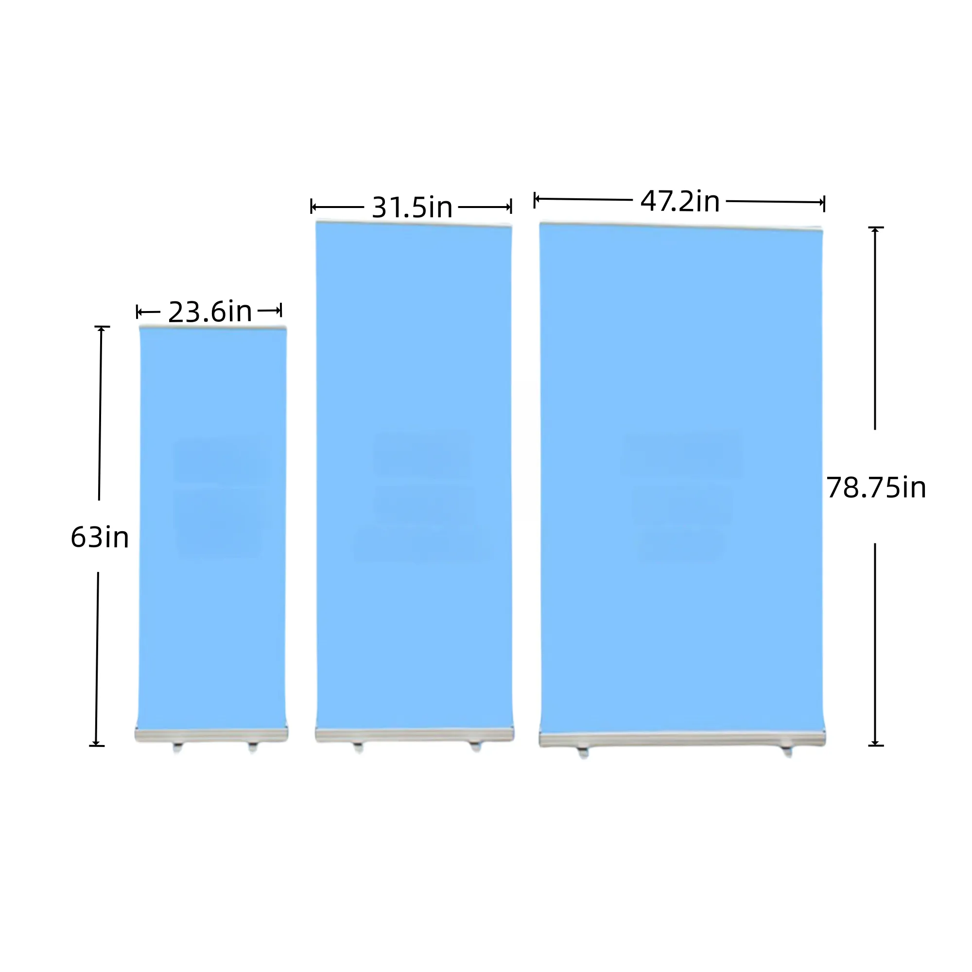 Aluminum Telescopic Floor Standing Poster Display Stand 3