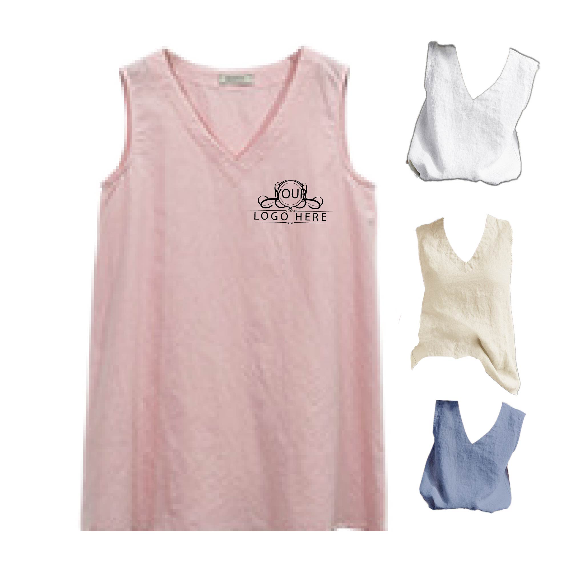 Women's Summer Sleeveless Tunic Casual T-Shirt 1