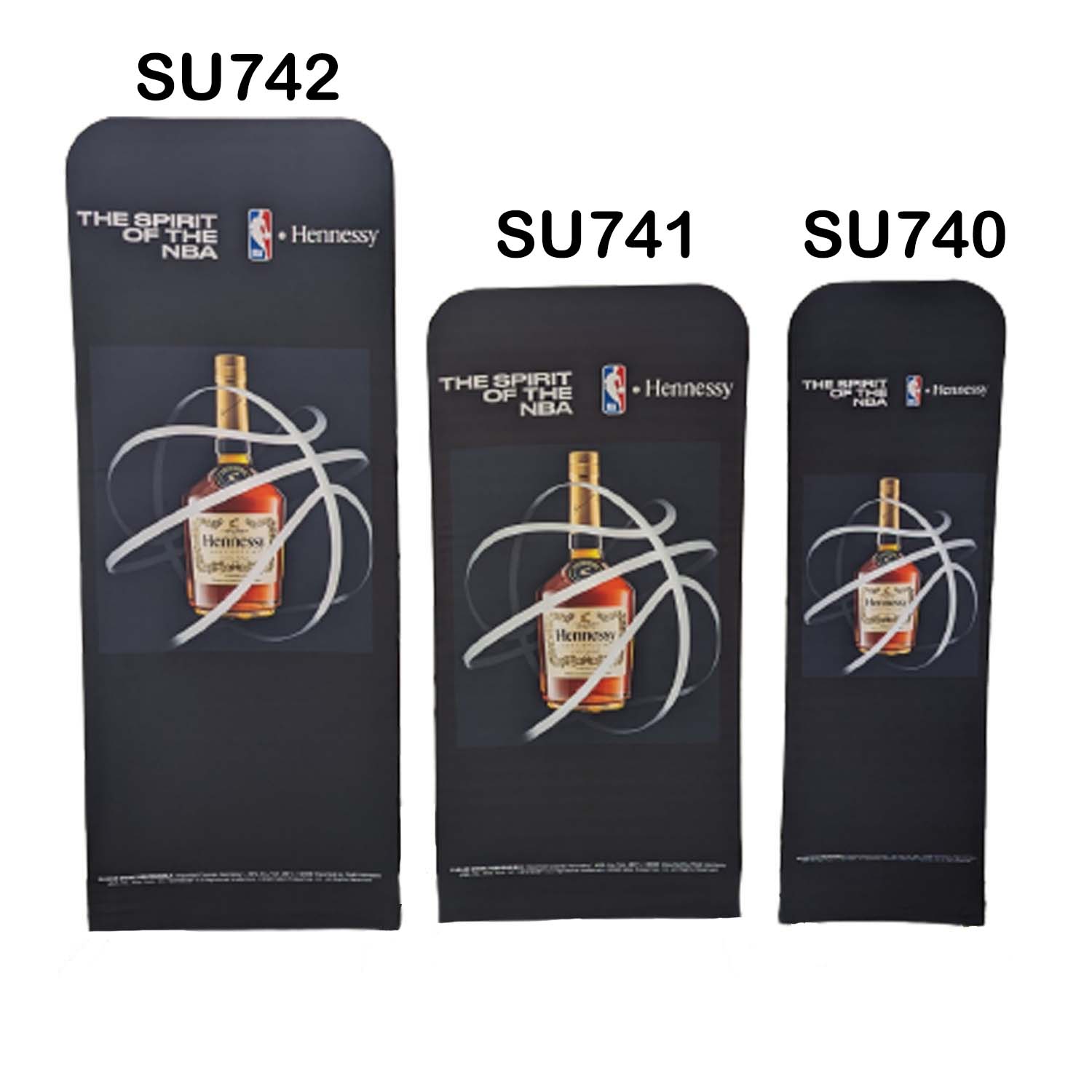 24 Hr Express - Replacement Graphics Double Sided 3'W x 78"H EuroFit Tension Fabric Slip on cover 5