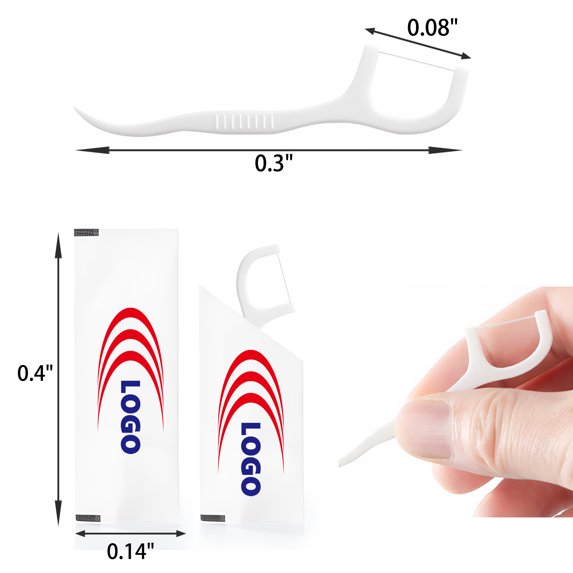 Practical Individually Packaged Disposable Dental Floss 1