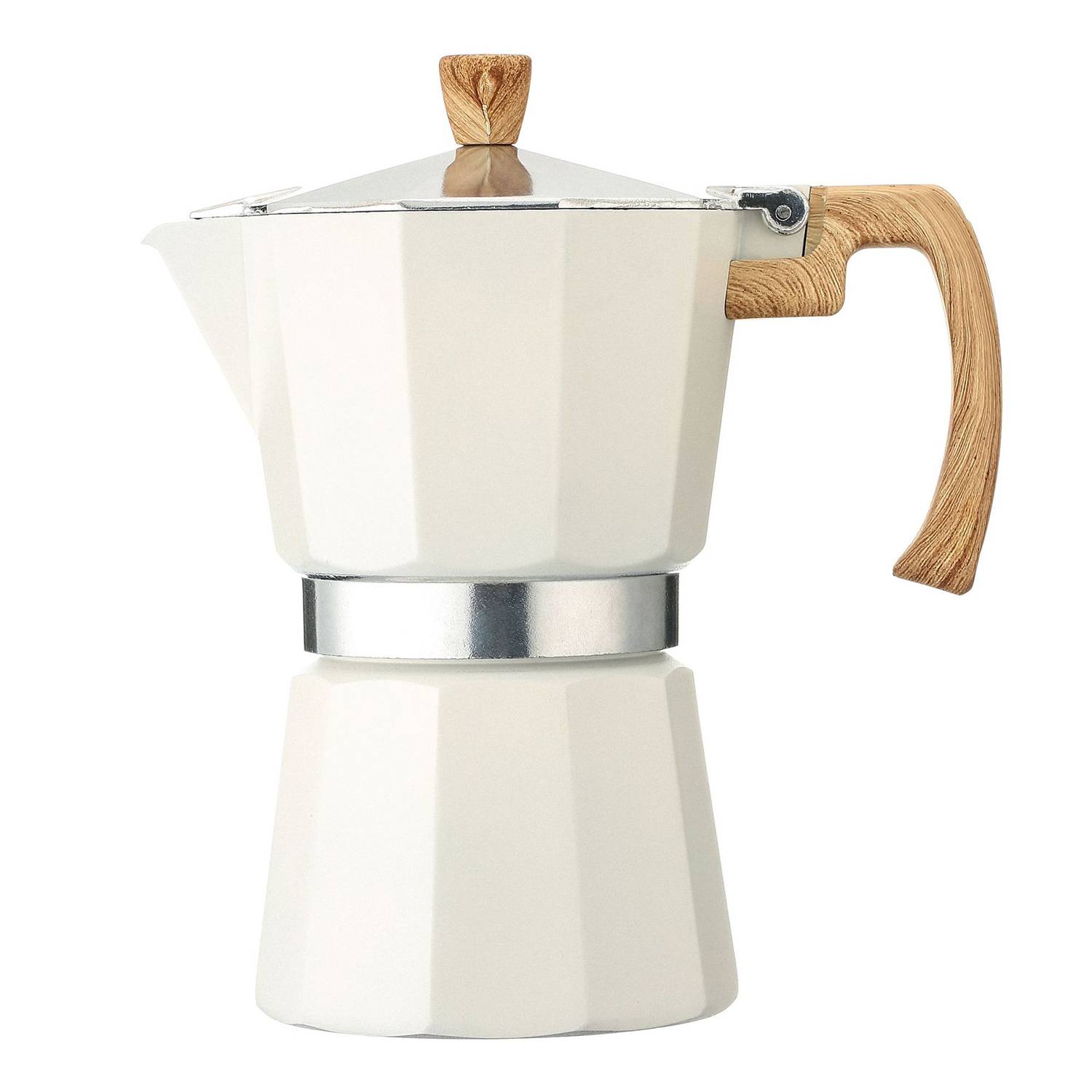 10oz Octagonal Aluminum Coffee Pot 5