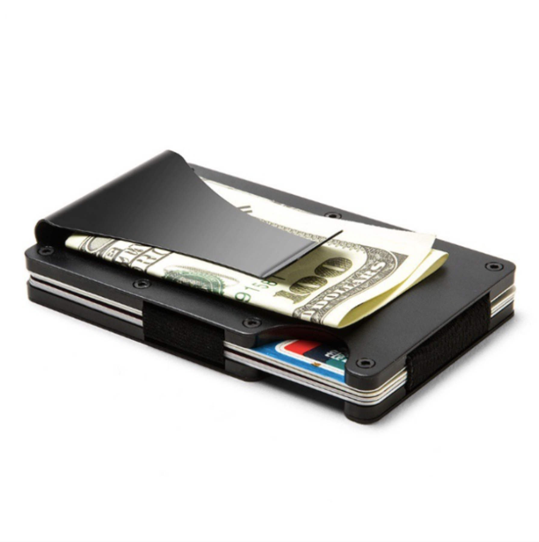 RFID Men Slim Metal Clip Wallet 4