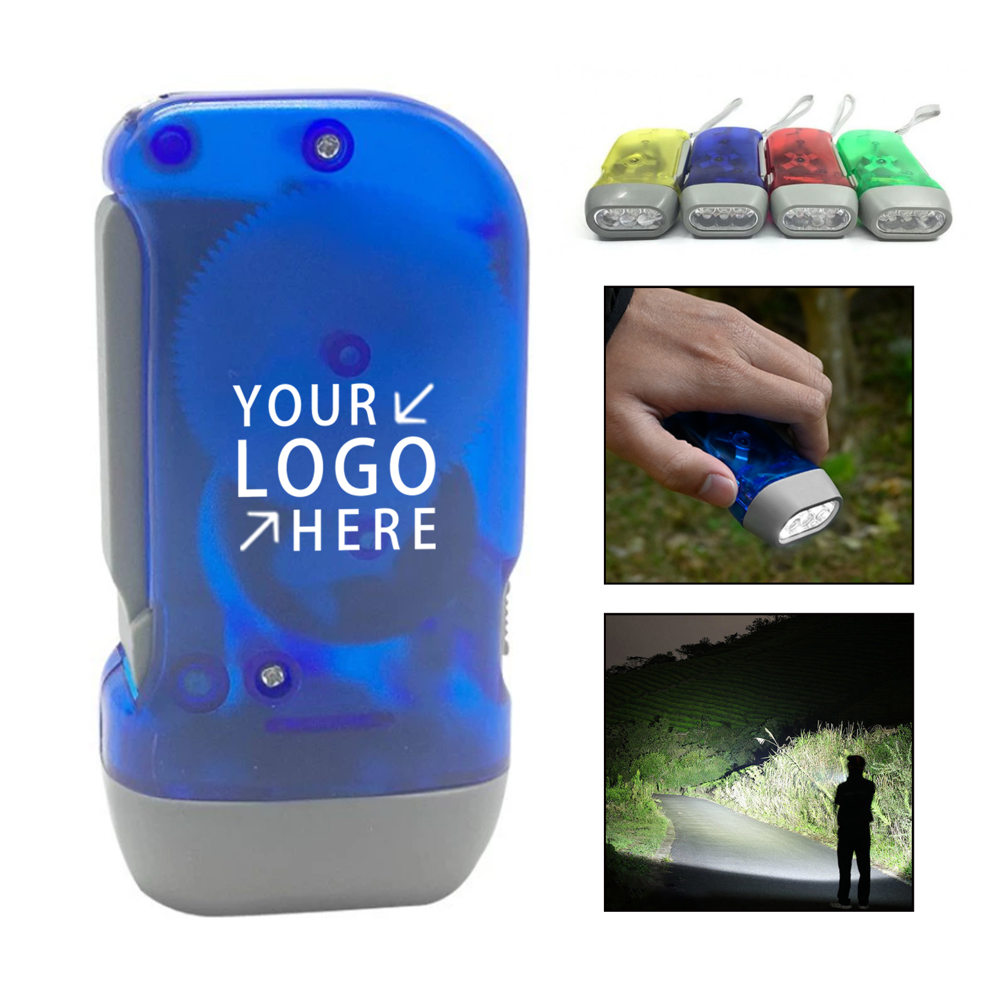 3 Led Hand-Pressure Generator Flashlight 2
