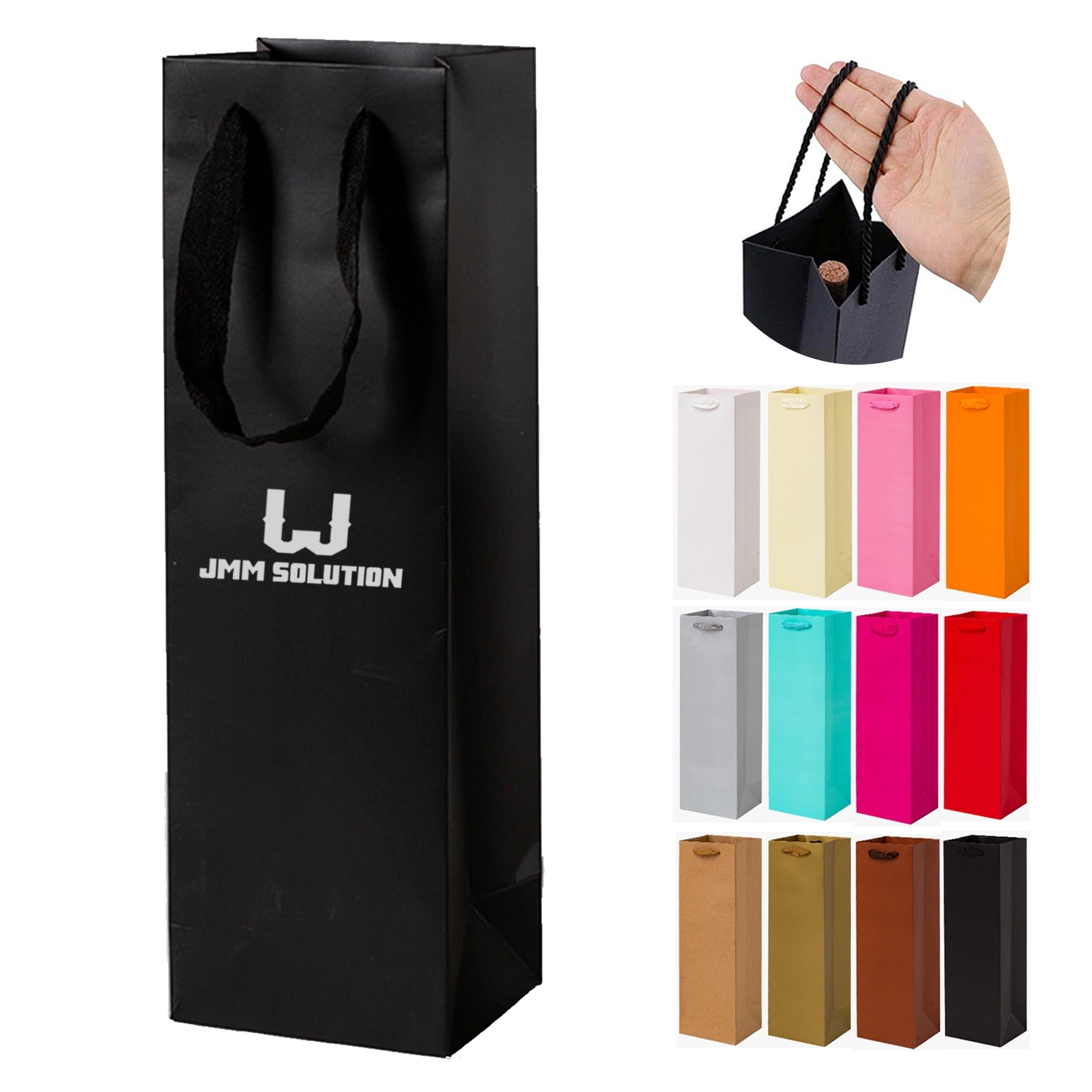 Kraft Reusable Wine Gift Bag 1
