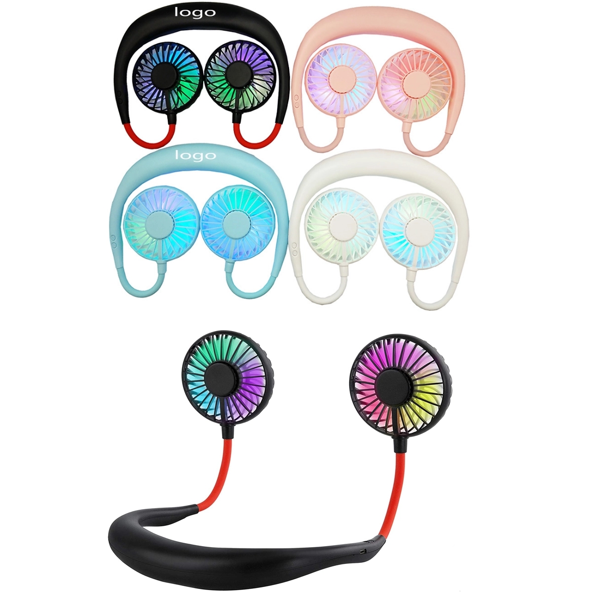 Portable LED Sports Neck Fans 1