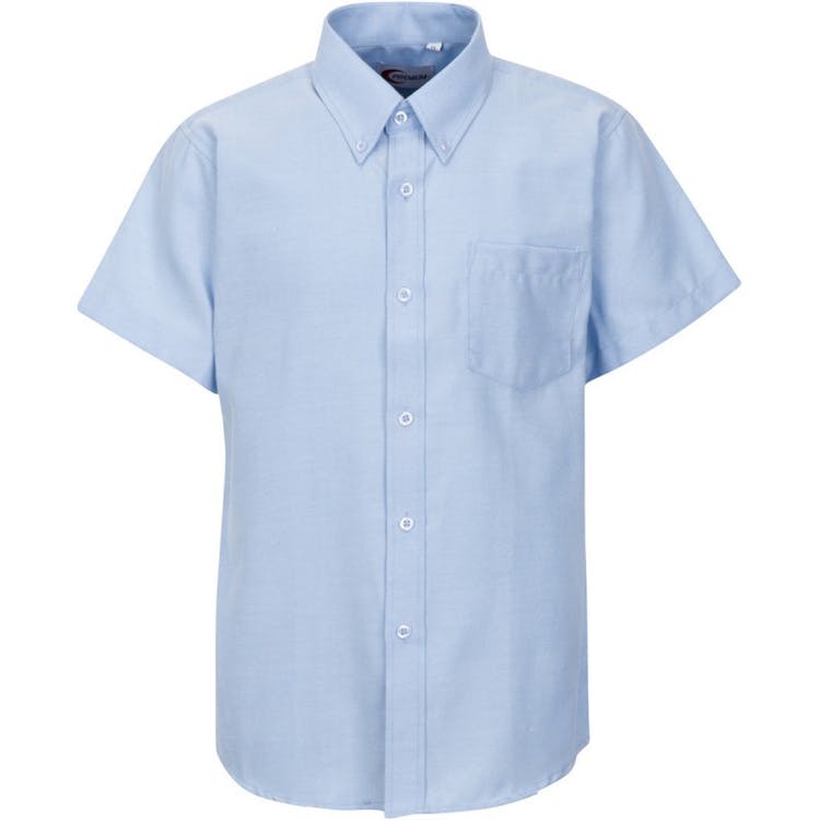 Men's Oxford Short Sleeve Shirts - Blue 2X 2