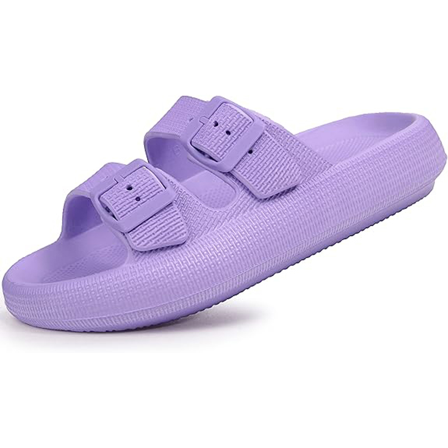 EVA Double Buckle Adjustable Flat Sandals 23
