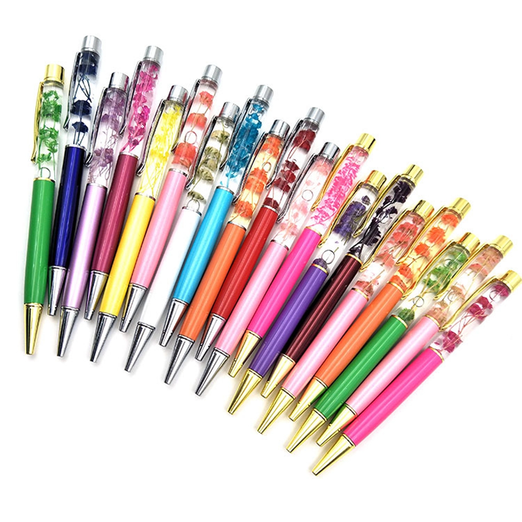 Oil Floating Glitter Metal Ballpoint Pen 3