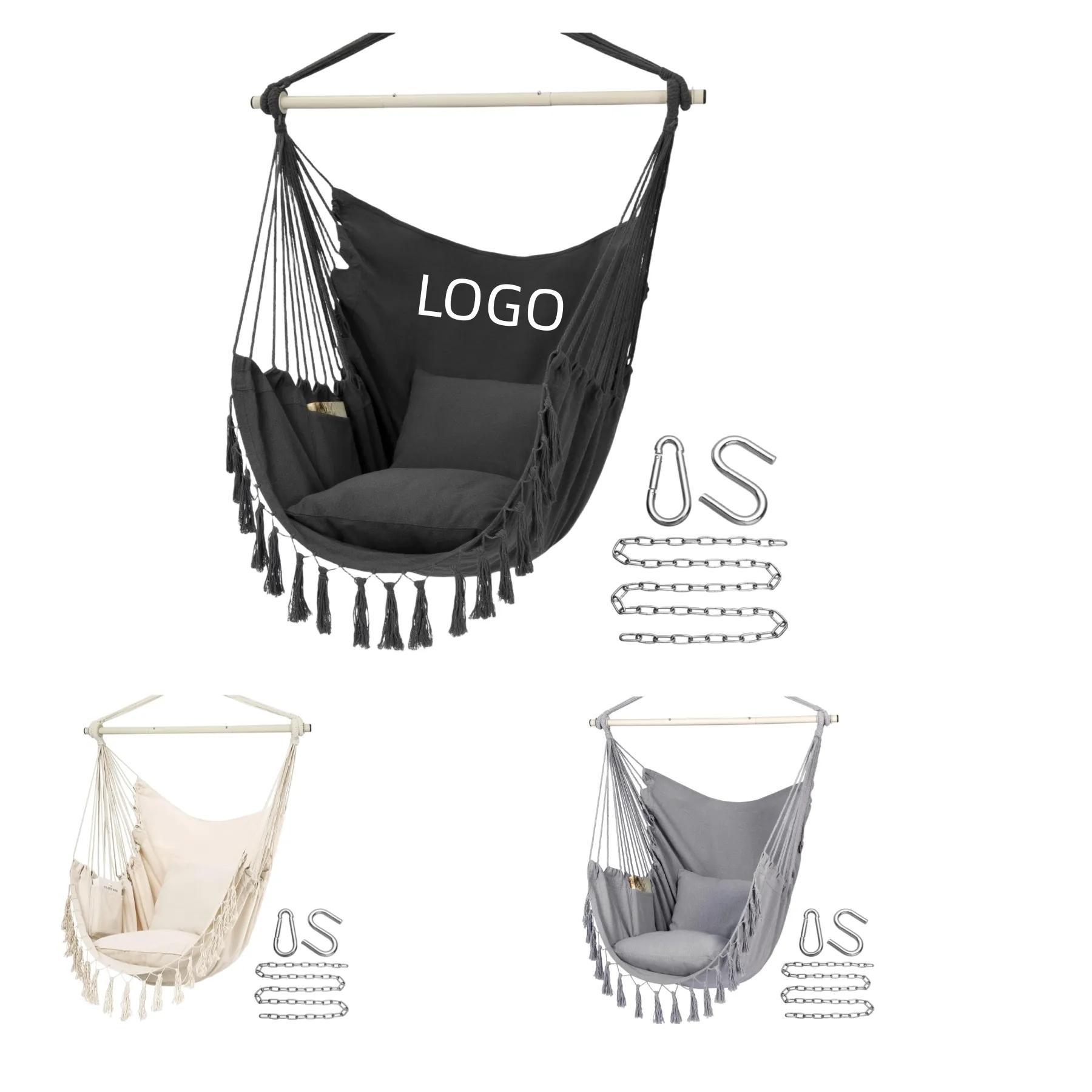 Hammock Chair Hanging Rope Swing 3