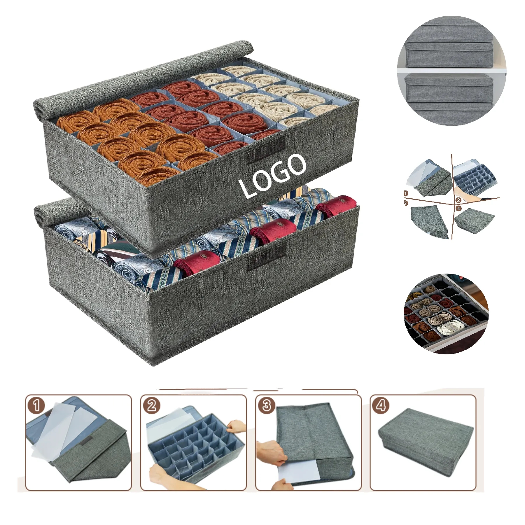 Sock Drawer Organizer 4