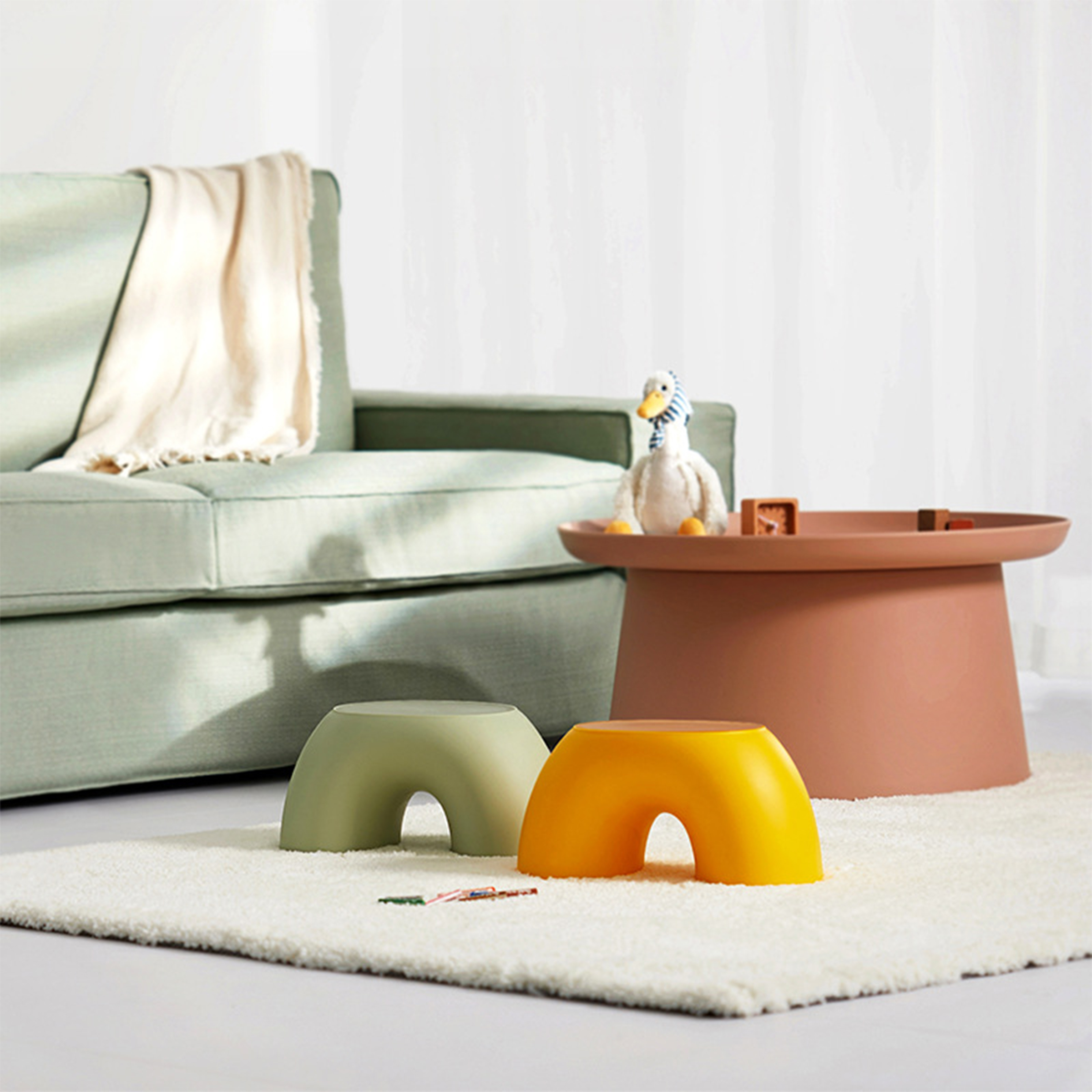 Polypropylene Simple And Durable Anti Slip Stool 8