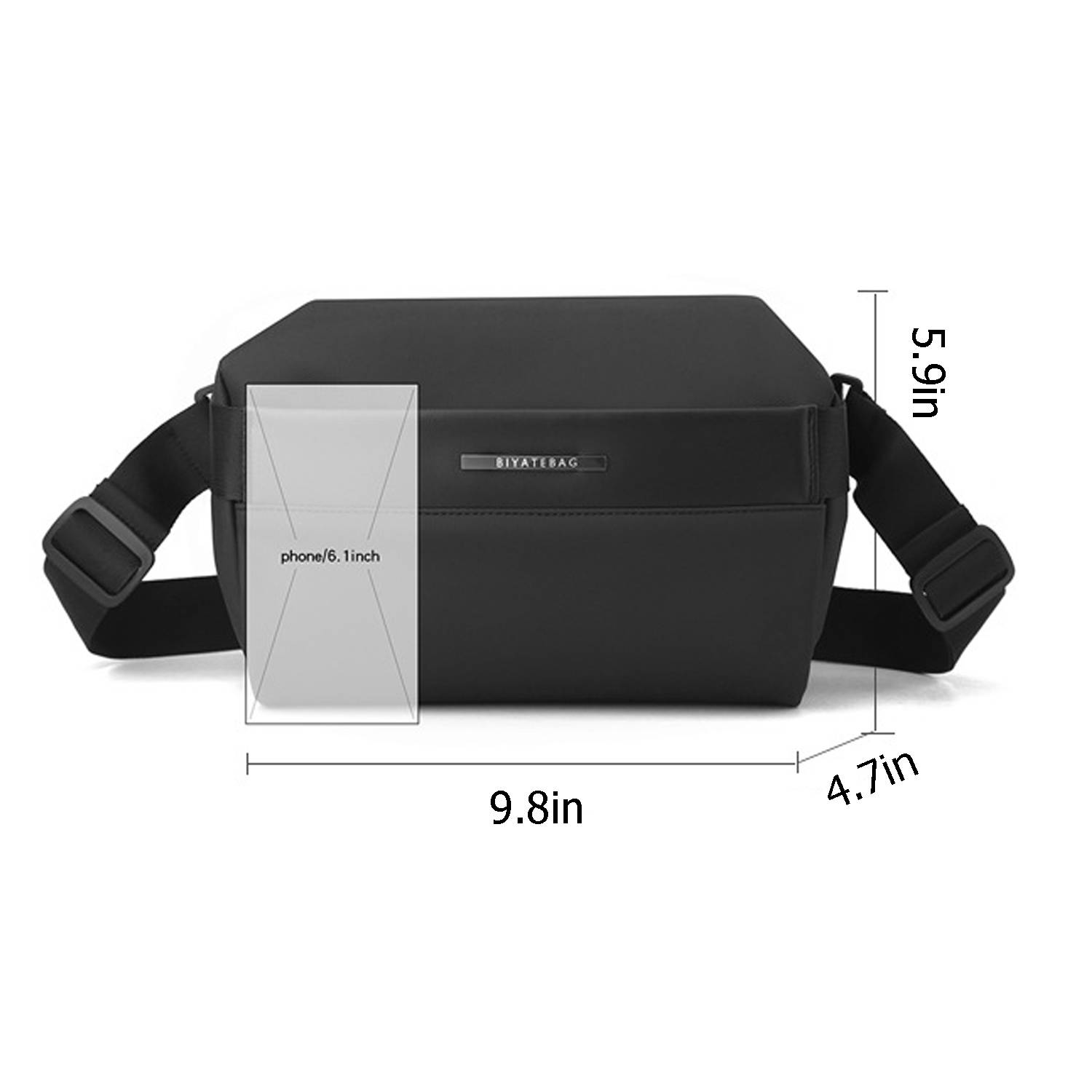 Nylon Functional chest bag for men 4