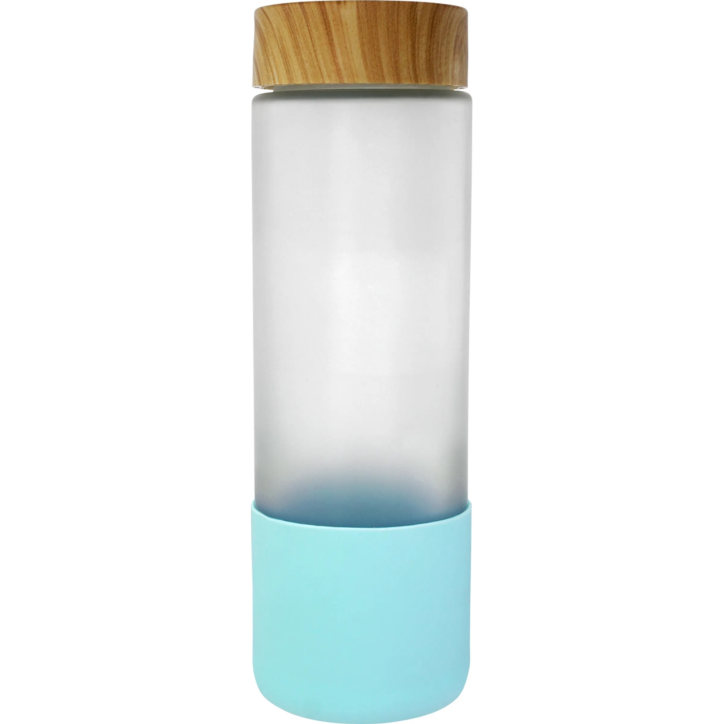 Bamboo Pattern 22 oz. Frosted Glass Grip Bottle 8