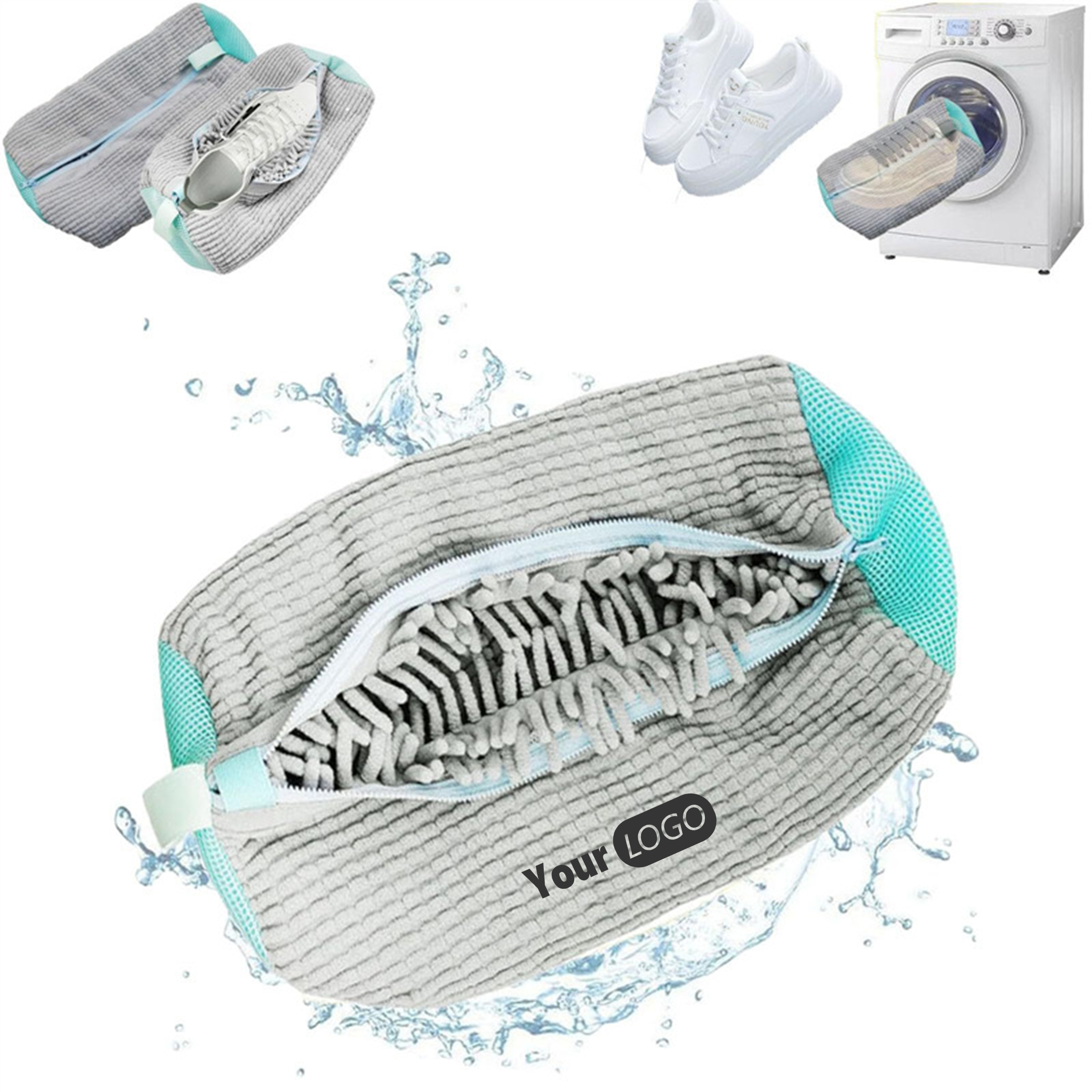 Polyester Logo-Ready Shoe Cleaning Bag 3