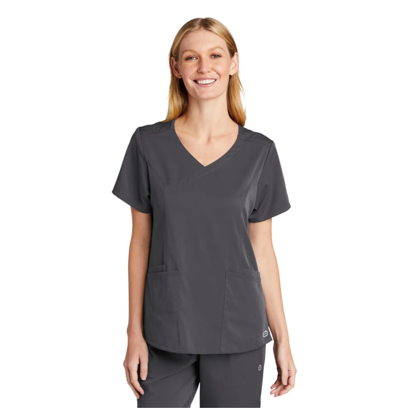 WonderWink Women's Premiere Flex Mock Wrap Top 1