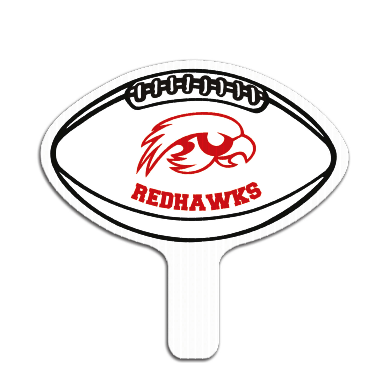 Football Hand Fan, Screen Printed 5