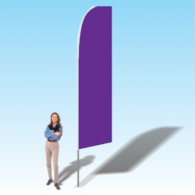 15FT Purple Advertising Banner Flag 2