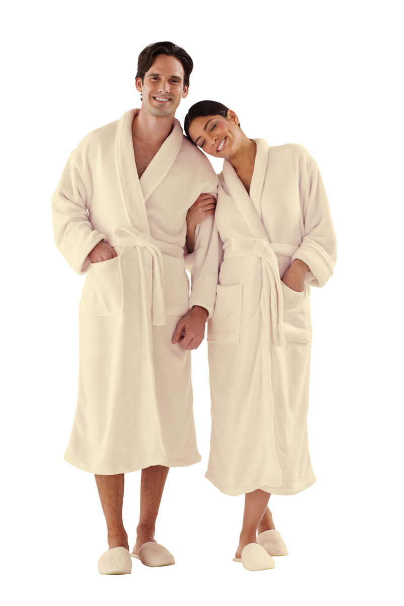 Microterry Shawl Collar Bathrobe 5