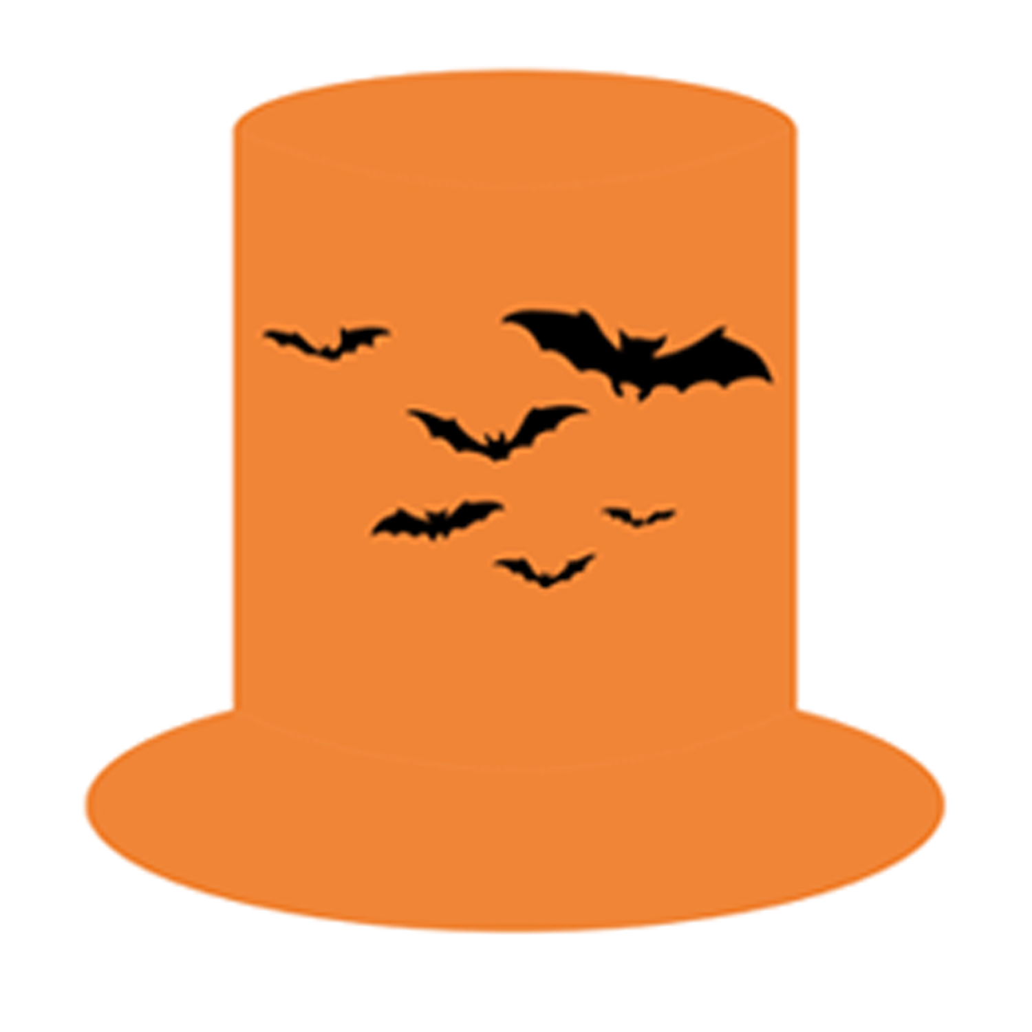 Polyester Halloween Skull Pumpkin Top Hat 5