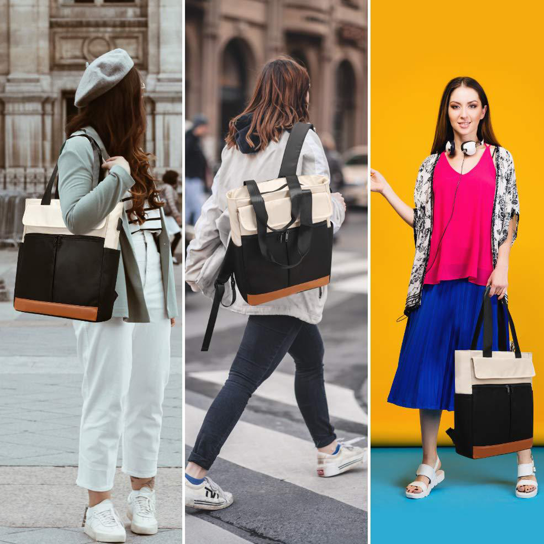 Women's Convertible Laptop Backpack for Work and Travel 6