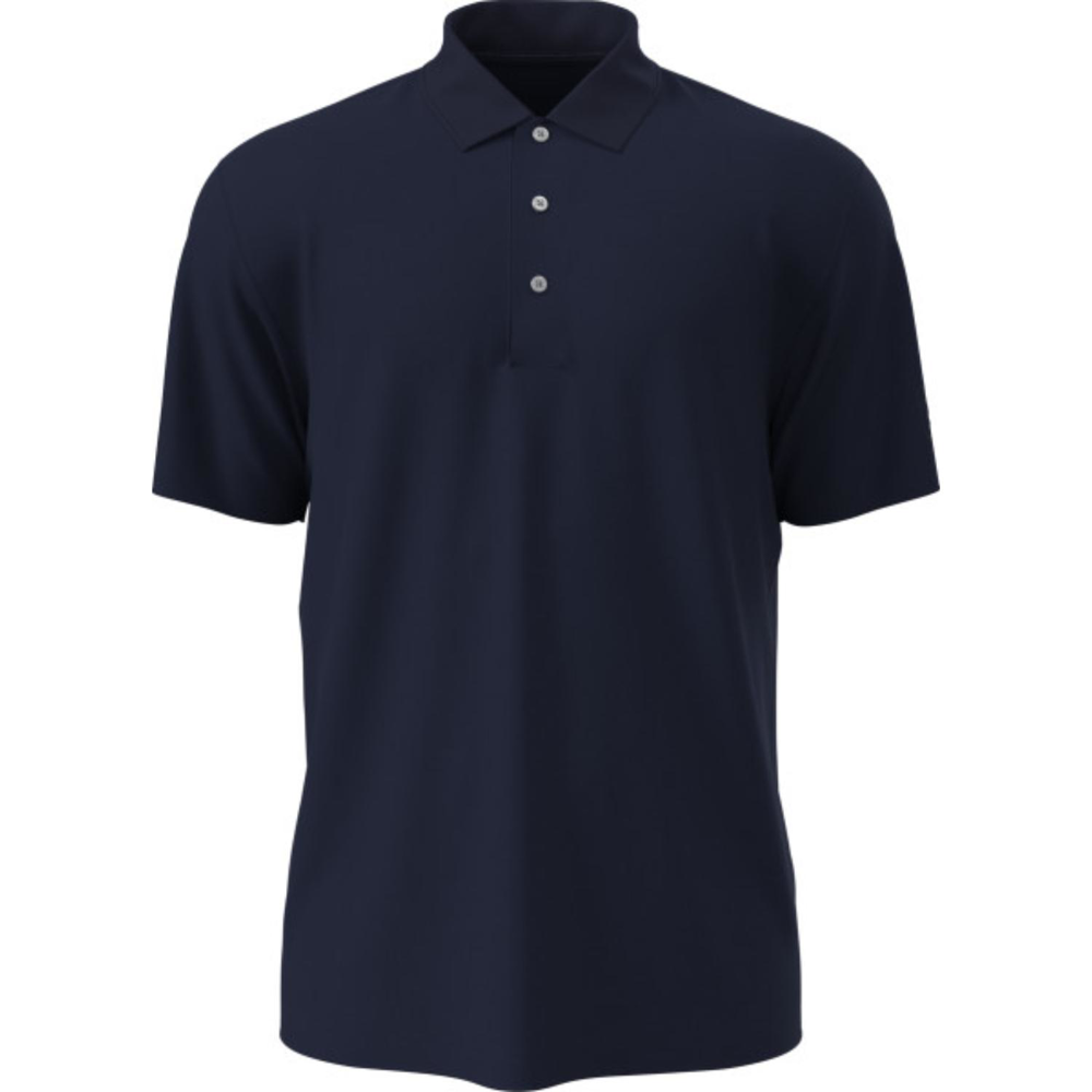 PGA TOUR® Moisture Wicking Men's Airflux Solid Mesh Golf Polo Shirt with Custom Logo