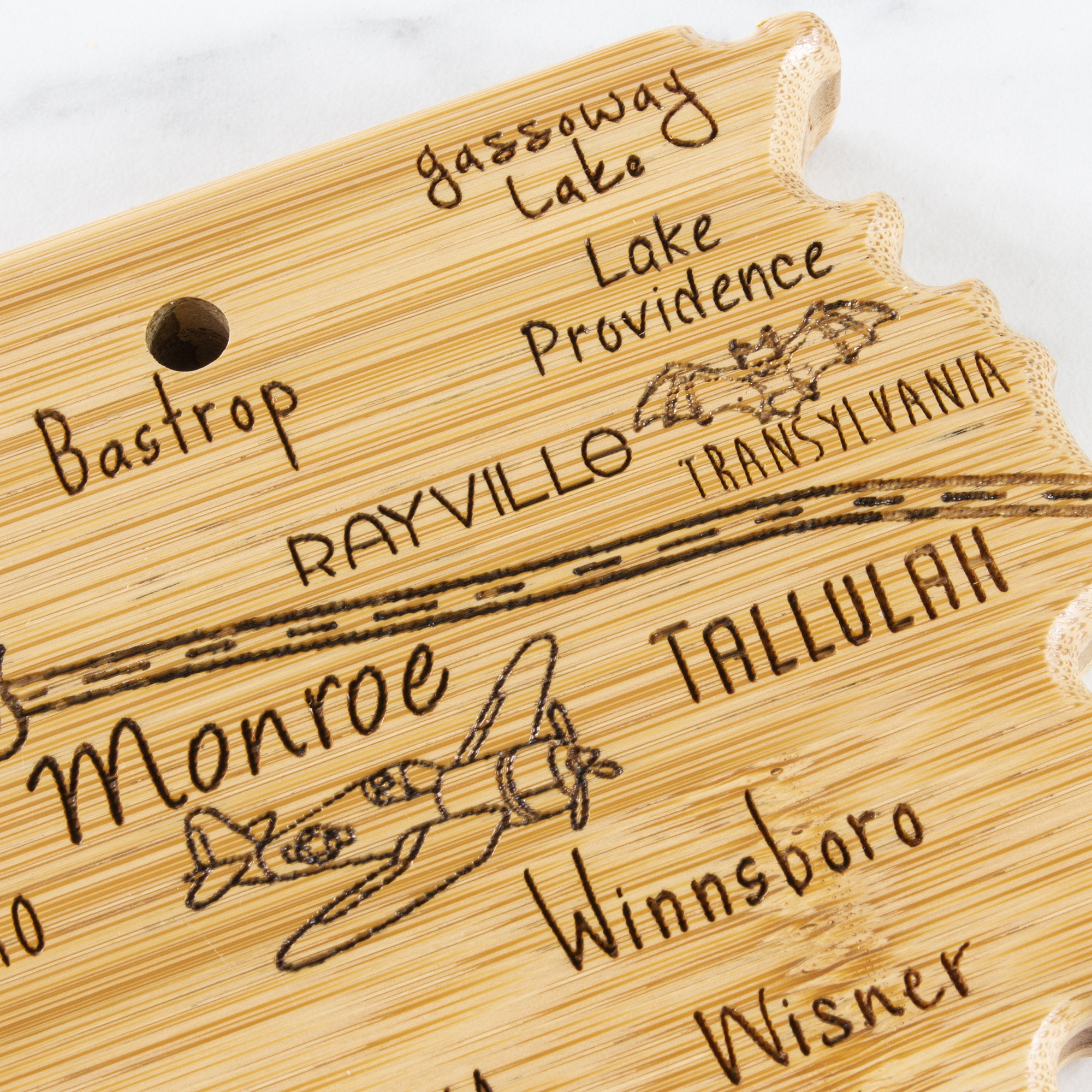Destination Louisiana Cutting & Serving Board 7