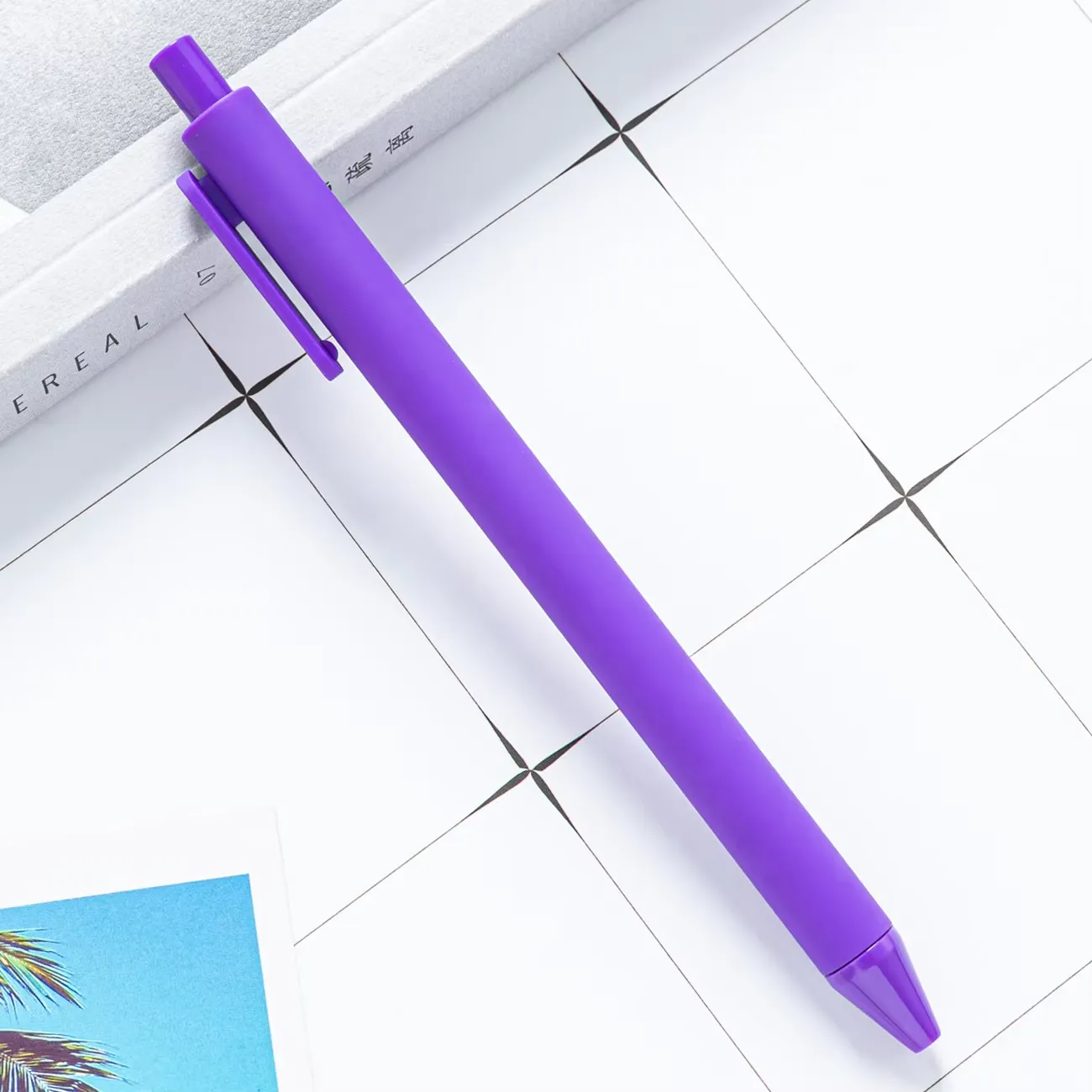 Colorful Plastic Retractable Ballpoint Pen 12