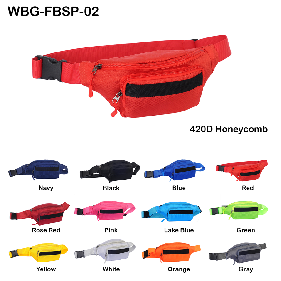 Waist Bag w/ 2 Pockets - Custom Logo 11x3x5 in 2