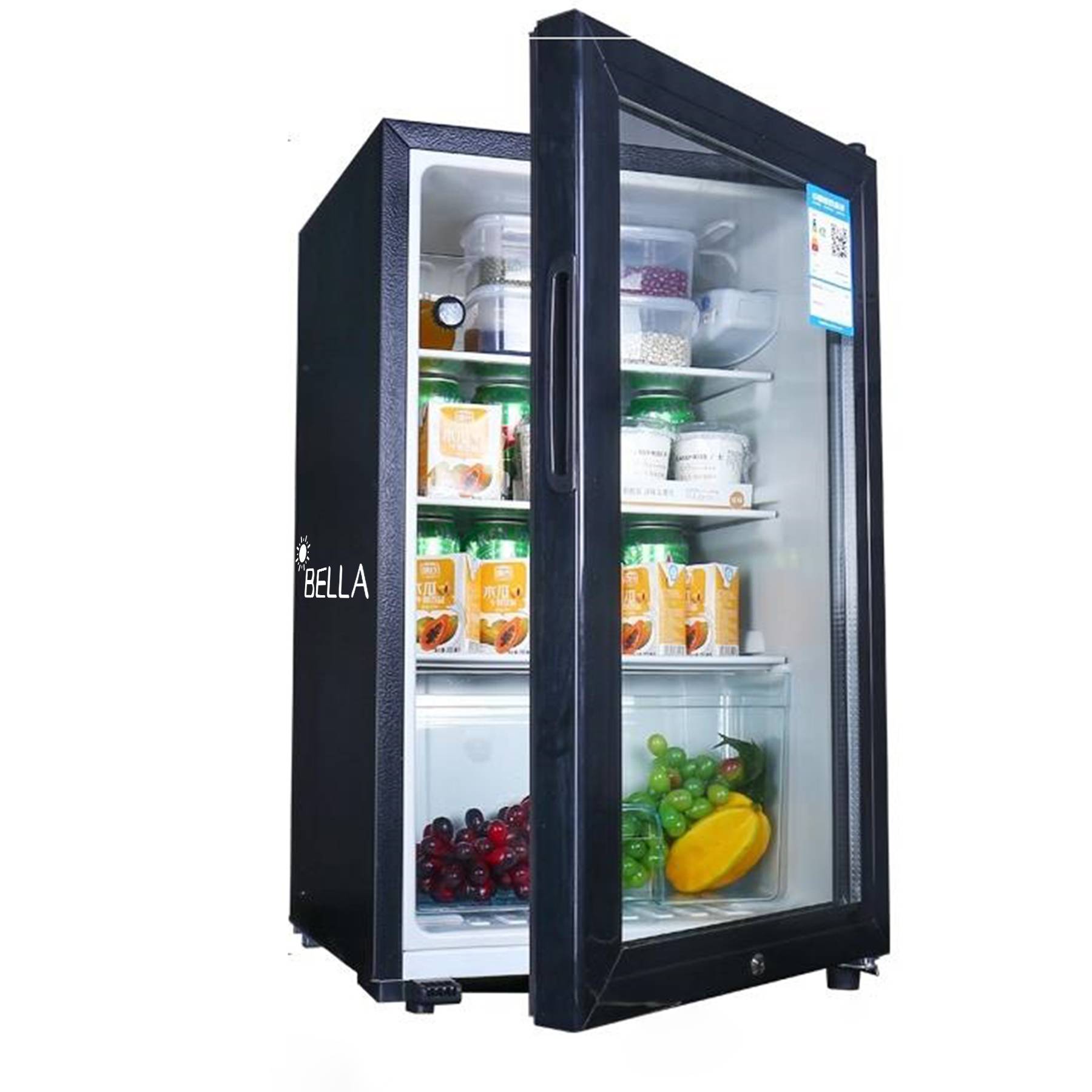 Mini Fridge with Glass Door 1