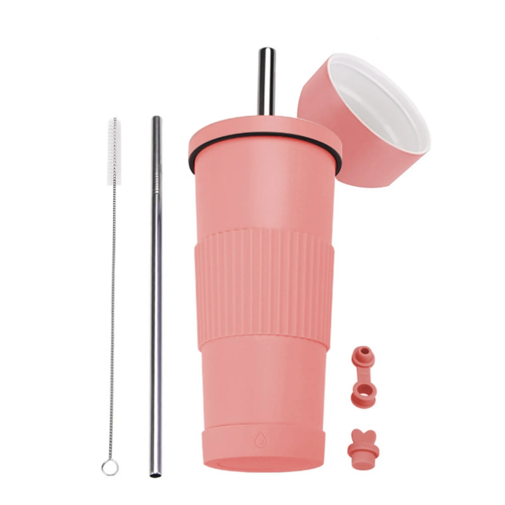 24oz Stainless Steel Straw Cup With Ceramic Inner Liner 5