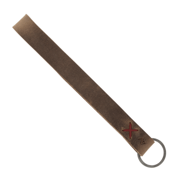 Hayward Leather Wrist Keychain with Metal Split-Ring 4