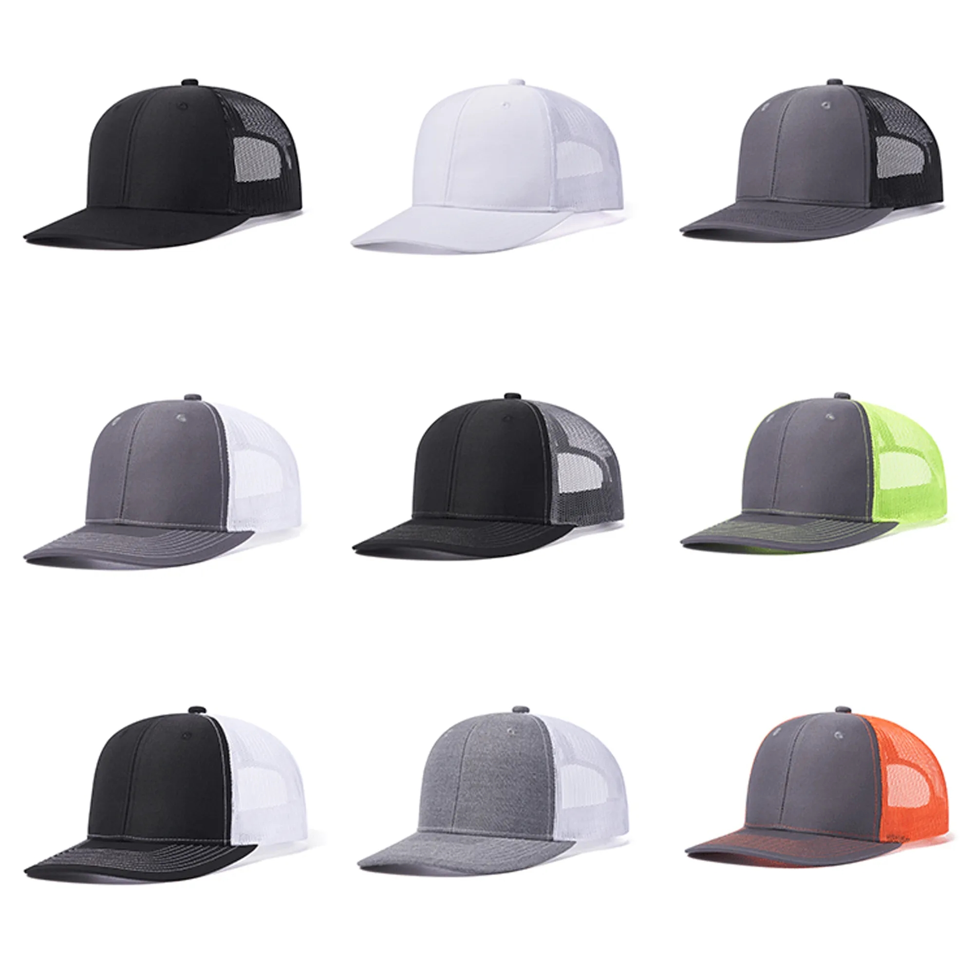 Slightly Curved Mesh Baseball Cap 7
