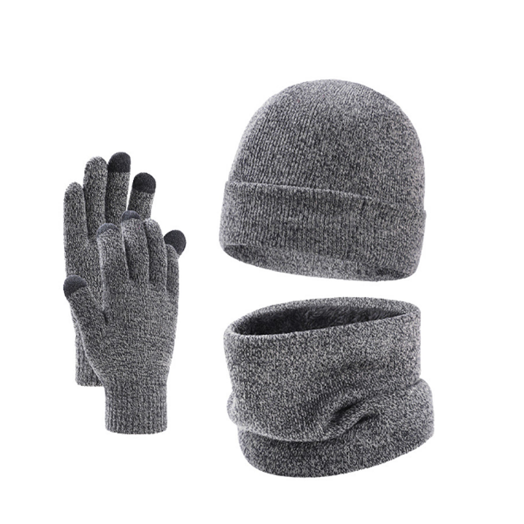 Hat Neck Warmer Gloves Set 2