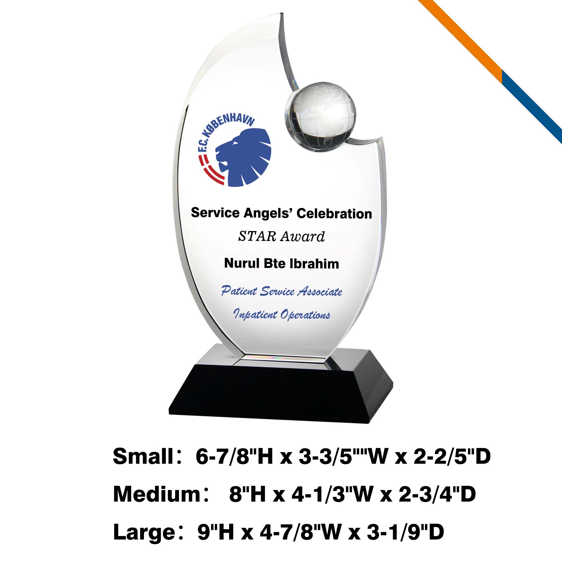 Teforey Globe Plaque 4