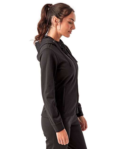 Women's Spun Dyed Full-Zip Hooded Sweatshirt - TD498 9