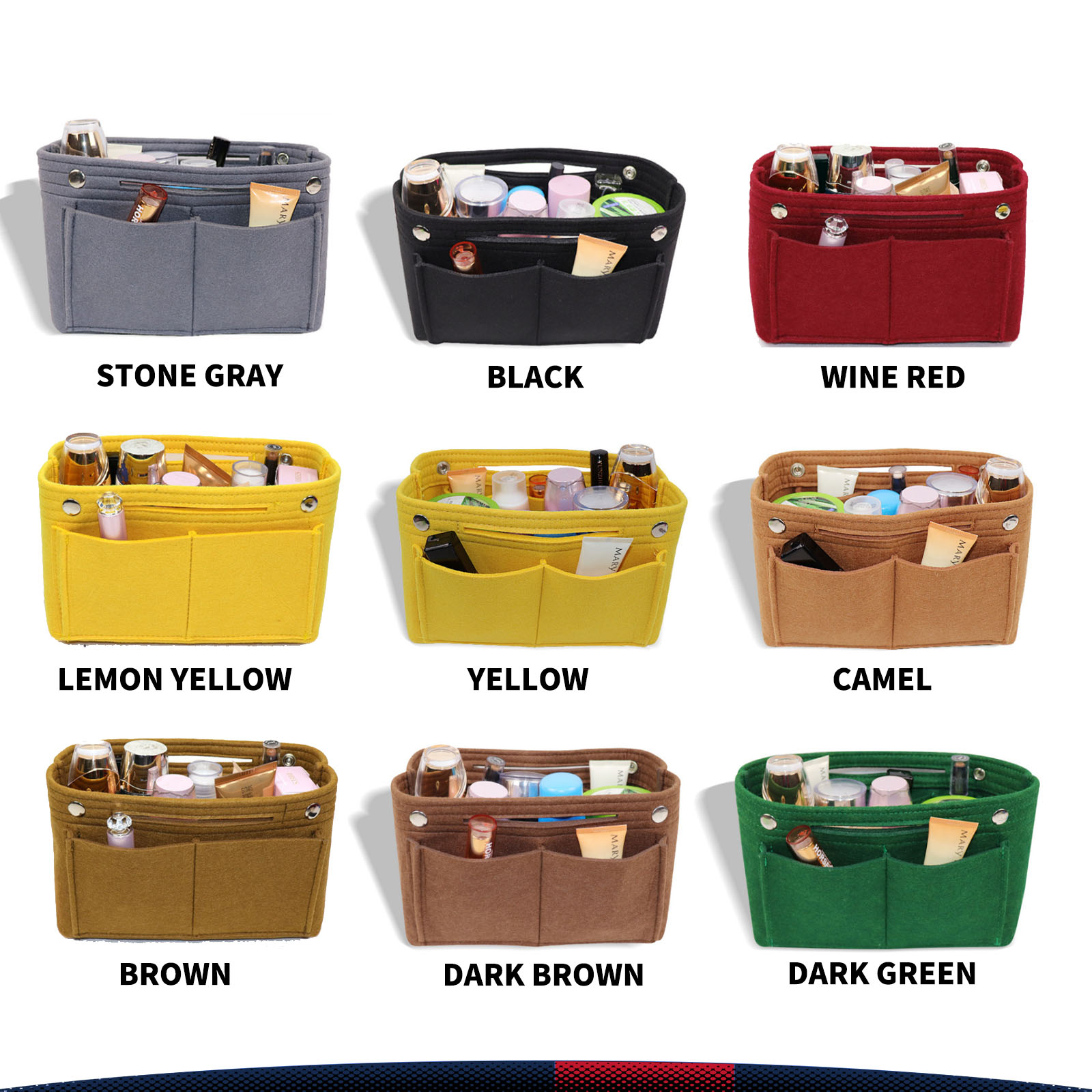 Cavina Felt Cosmetic Organizer 5
