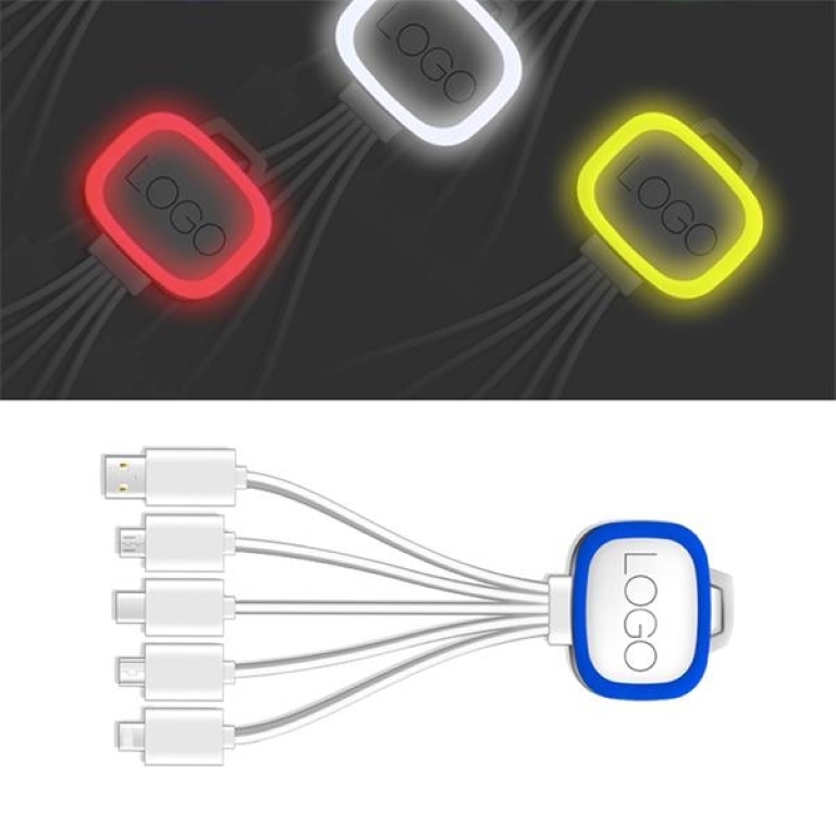 5 in 1 LED Ligthing USB Fast Charging Cable Data Cord 4