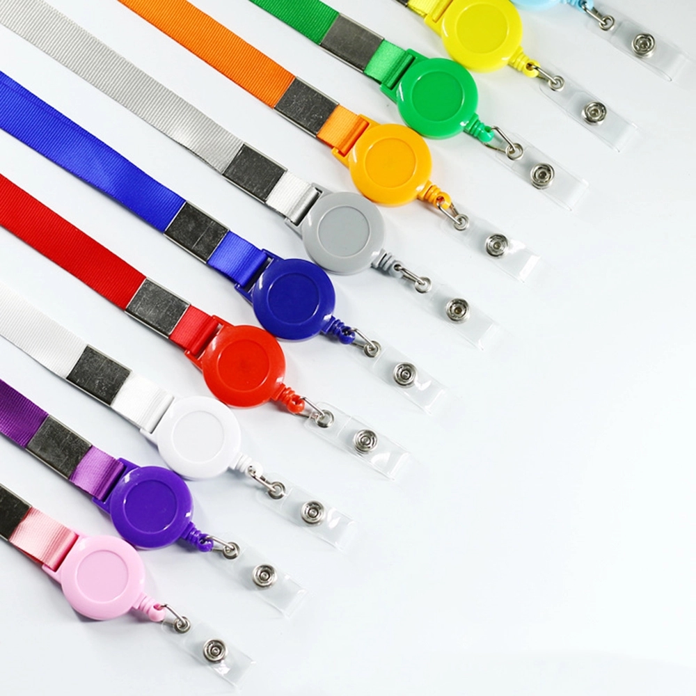 Polyester ID Lanyard with Retractable Badge Reel 6