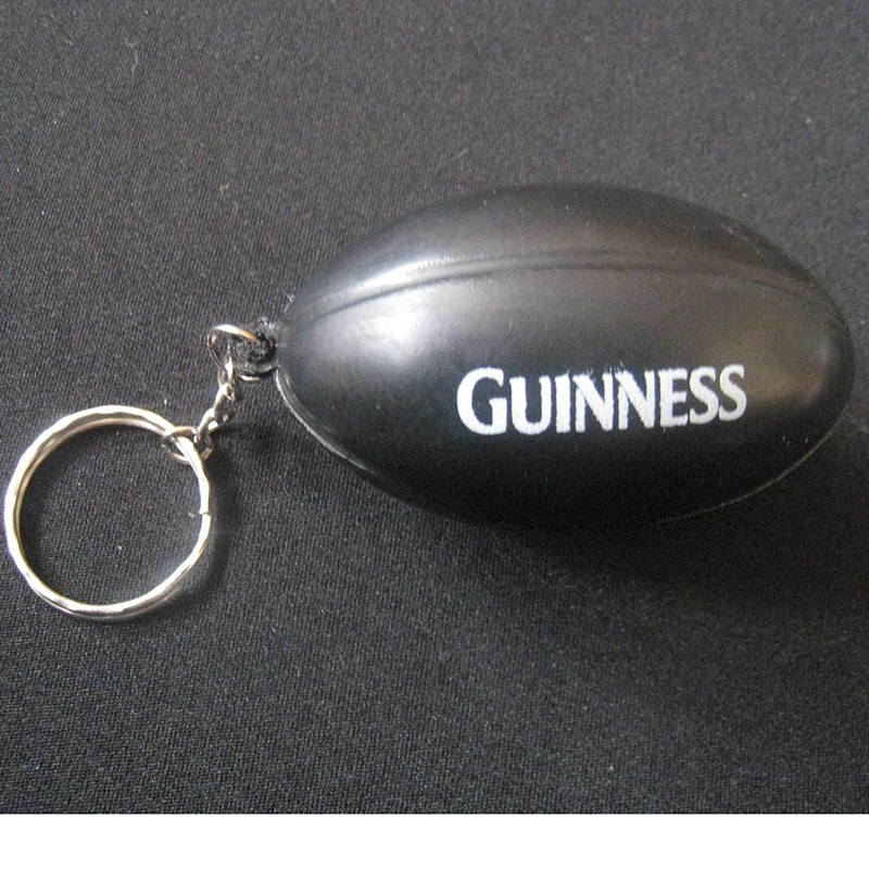 PU Football Stress Reliever Ball w/Key Chain 3