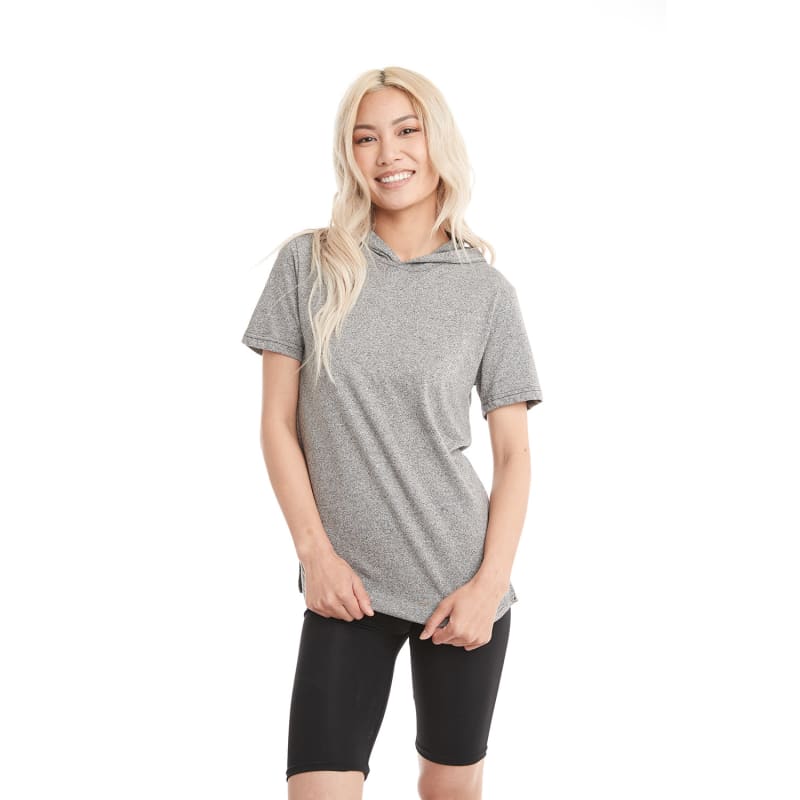 Next Level Apparel Unisex Mock Twist Short Sleeve Hoody T-Shirt 5