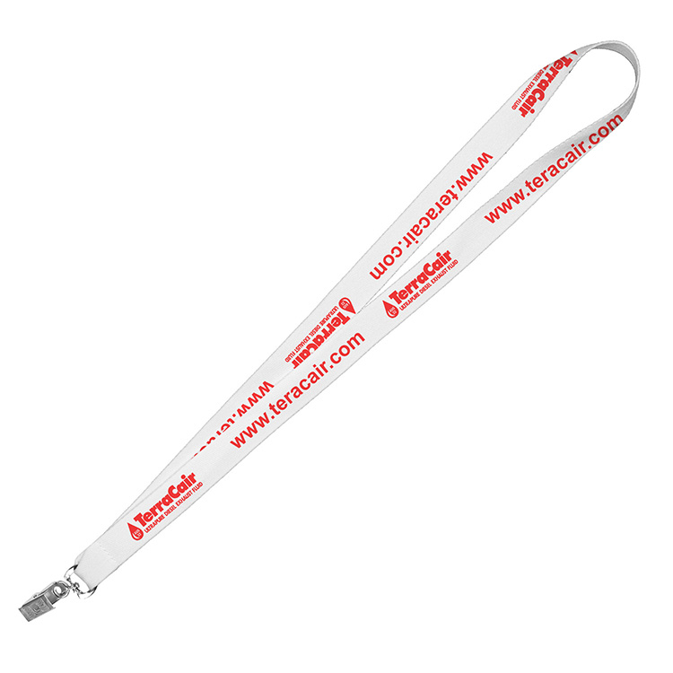 "DEWITT RECYCLED" 3/4" Import Air Ship Recycled RPET Super Fine Detail Woven-In Lanyard 5