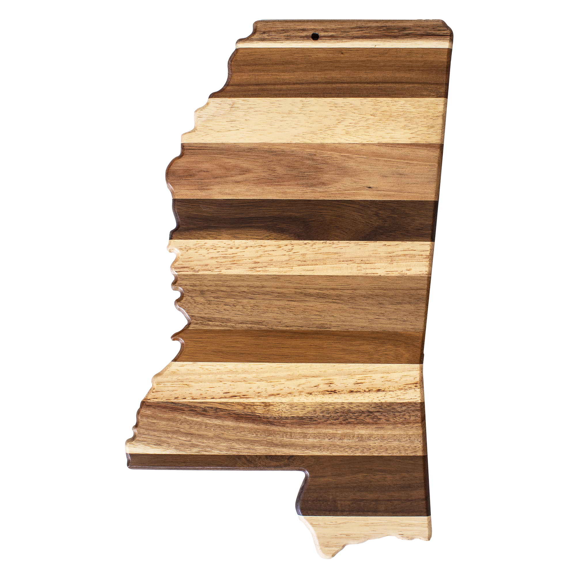 Rock & Branch® Shiplap Series Mississippi State Shaped Wood Serving and Cutting Board 4