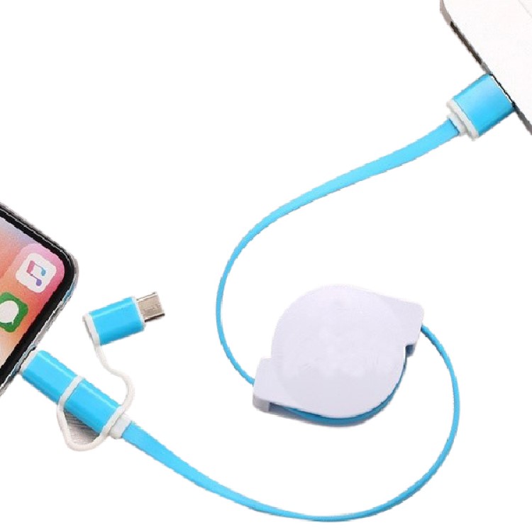 Retractable USB Data and Charging Cable Multiple Tips Works w/Most Cell Phones 4