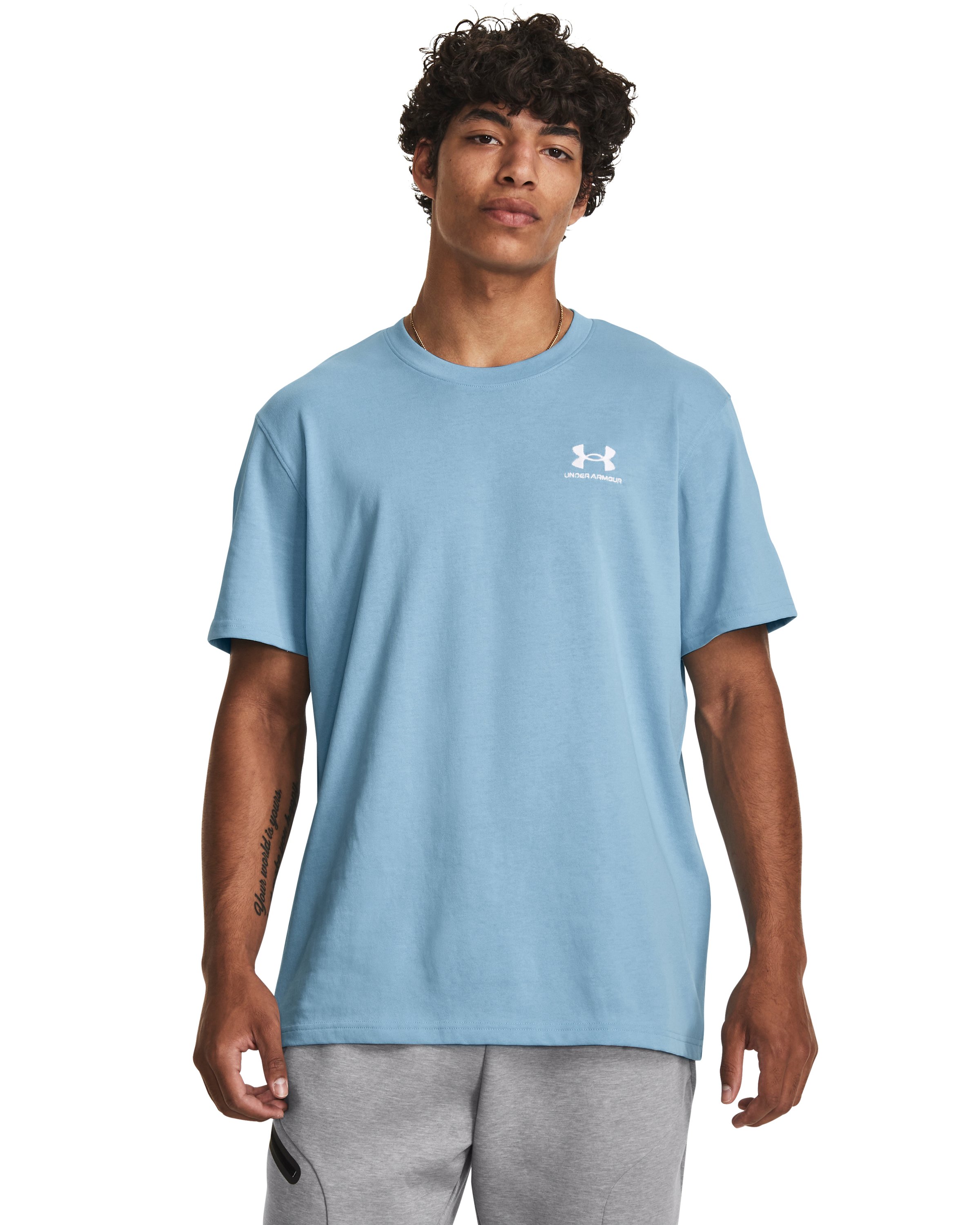 Men's UA Logo Embroidered Heavyweight Short Sleeve 13
