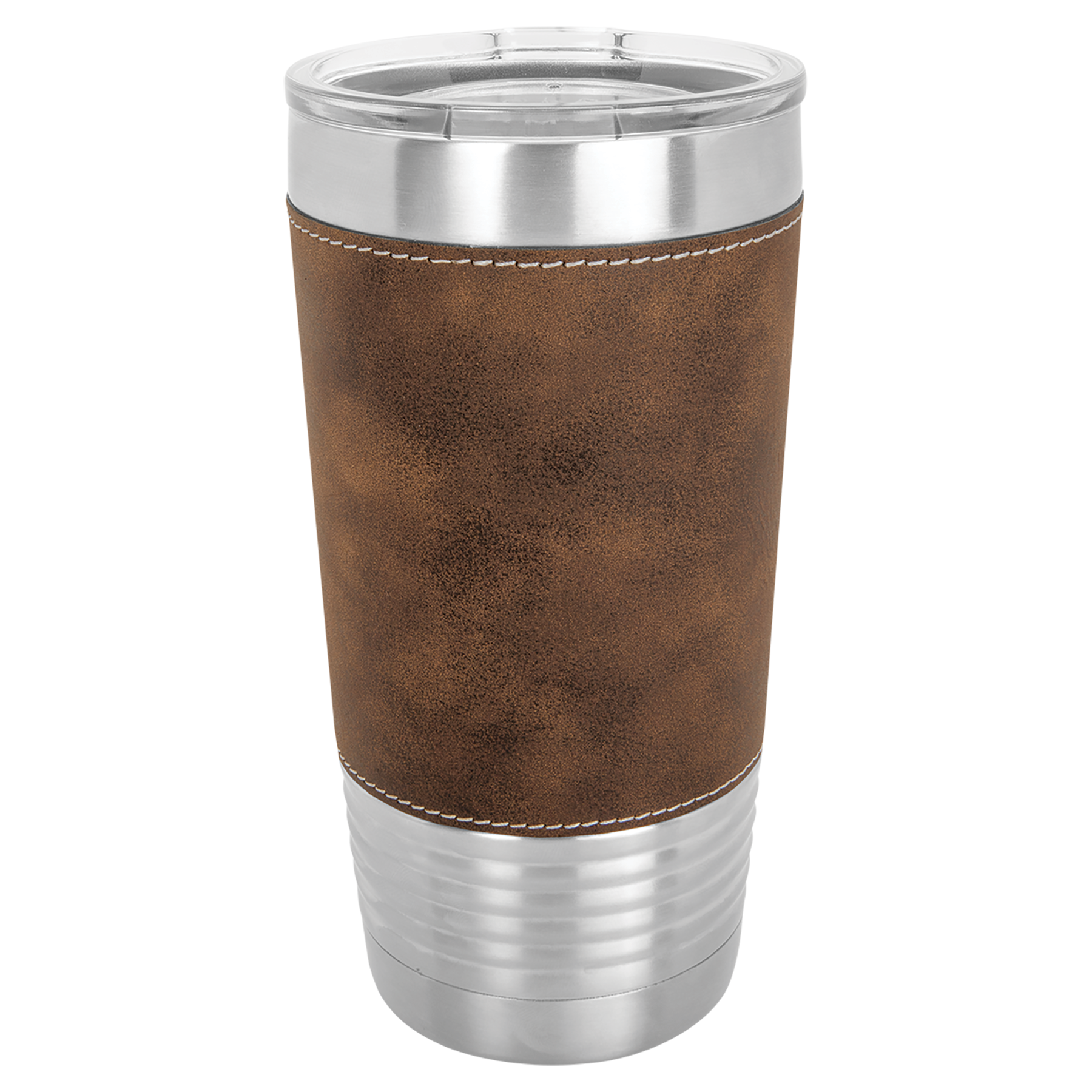 20 oz Laserable Leatherette Polar Camel Tumbler w/ Clear Lid 10