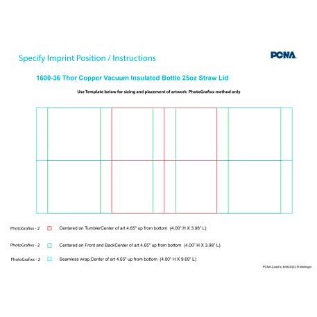 Thor Copper Vacuum Insulated Bottle 25oz Straw Lid 2