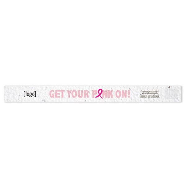 Breast Cancer Awareness - Seed Paper Wristband 3